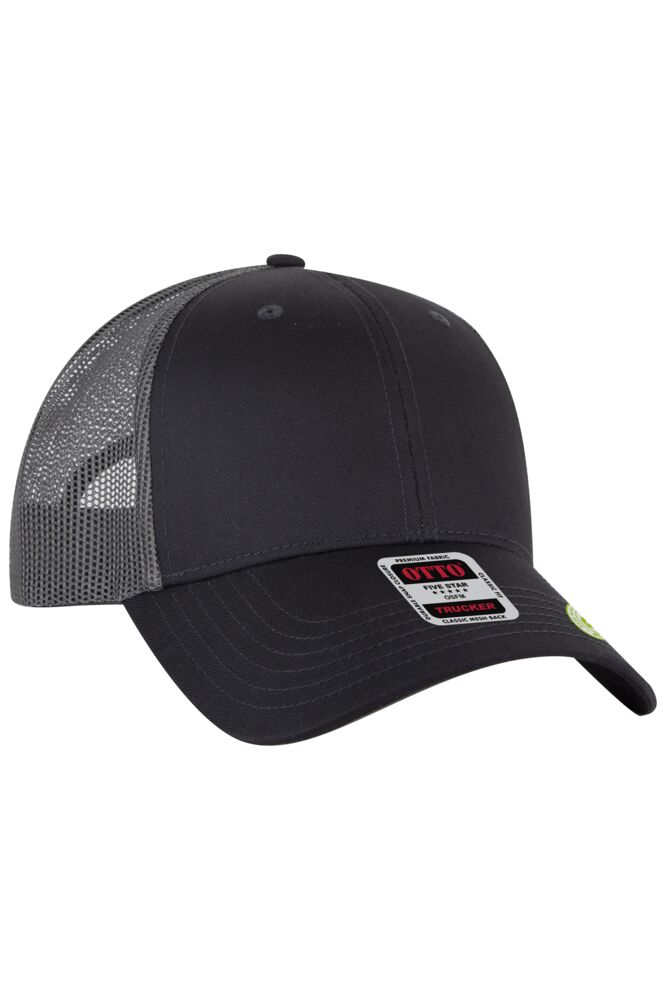 OTTO CAP 6 Panel Low Profile Mesh Back Trucker Hat Thumbnail