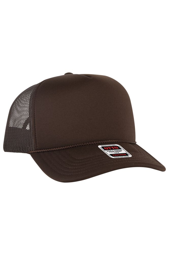 OTTO CAP 5 Panel High Crown Mesh Back Trucker Hat Thumbnail