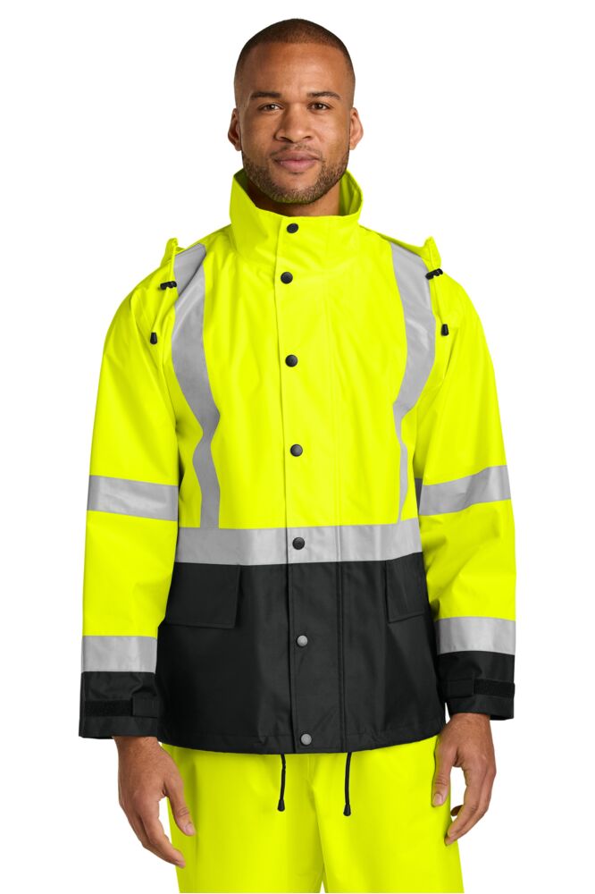 Ansi 107 Class 3 Rain Jacket Thumbnail