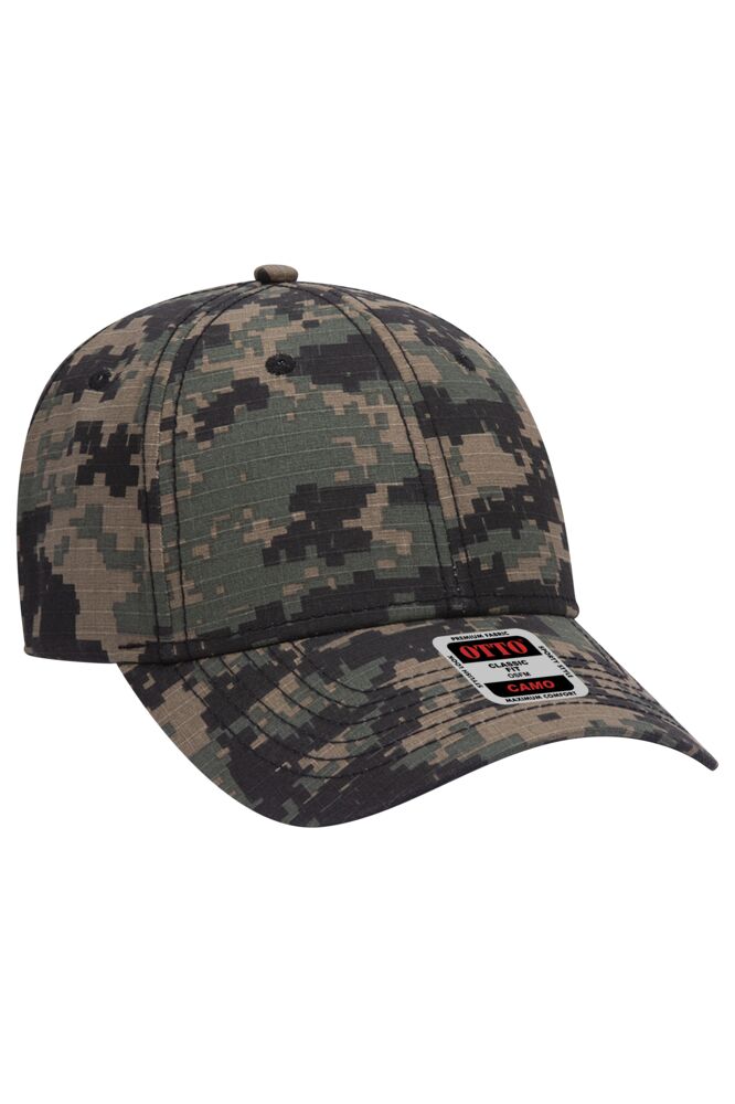 OTTO CAP Camouflage 6 Panel Low Profile Mesh Back Trucker Hat Thumbnail