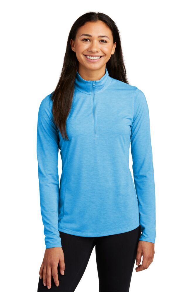 Women's PosiCharge ® Tri Blend Wicking 1/4 Zip Pullover Thumbnail
