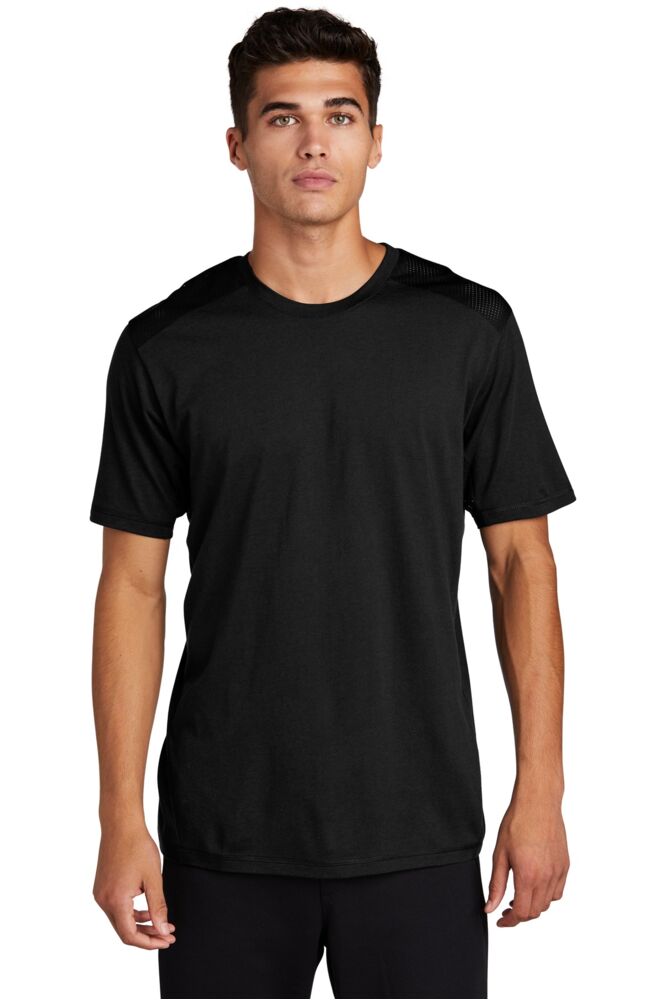 PosiCharge ® Tri Blend Wicking Draft Tee Thumbnail