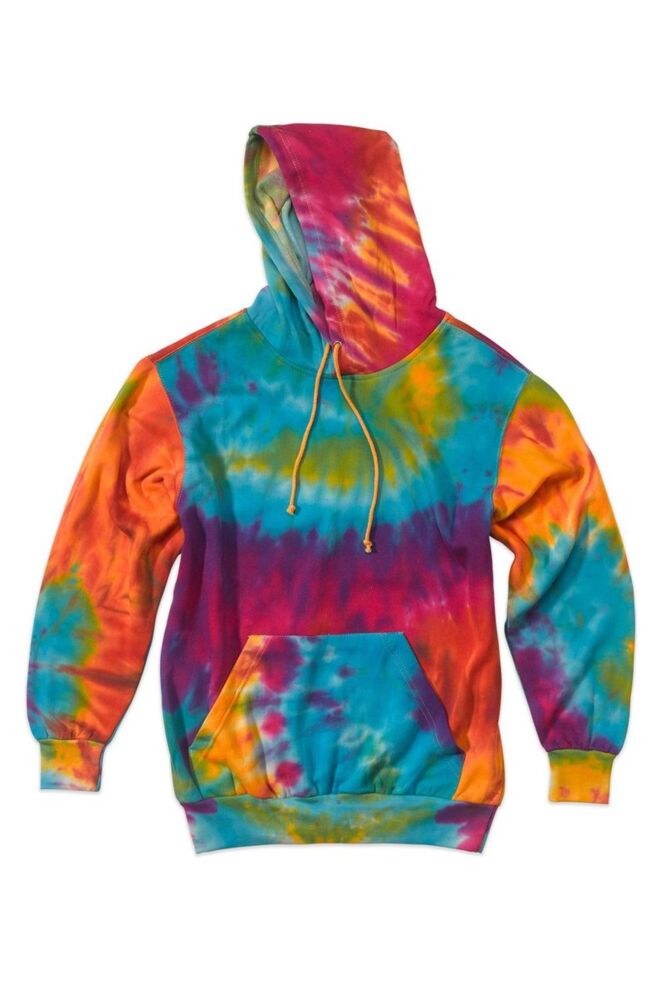 Unisex Classic Fleece Tie-Dye Hooded Sweatshirt Thumbnail