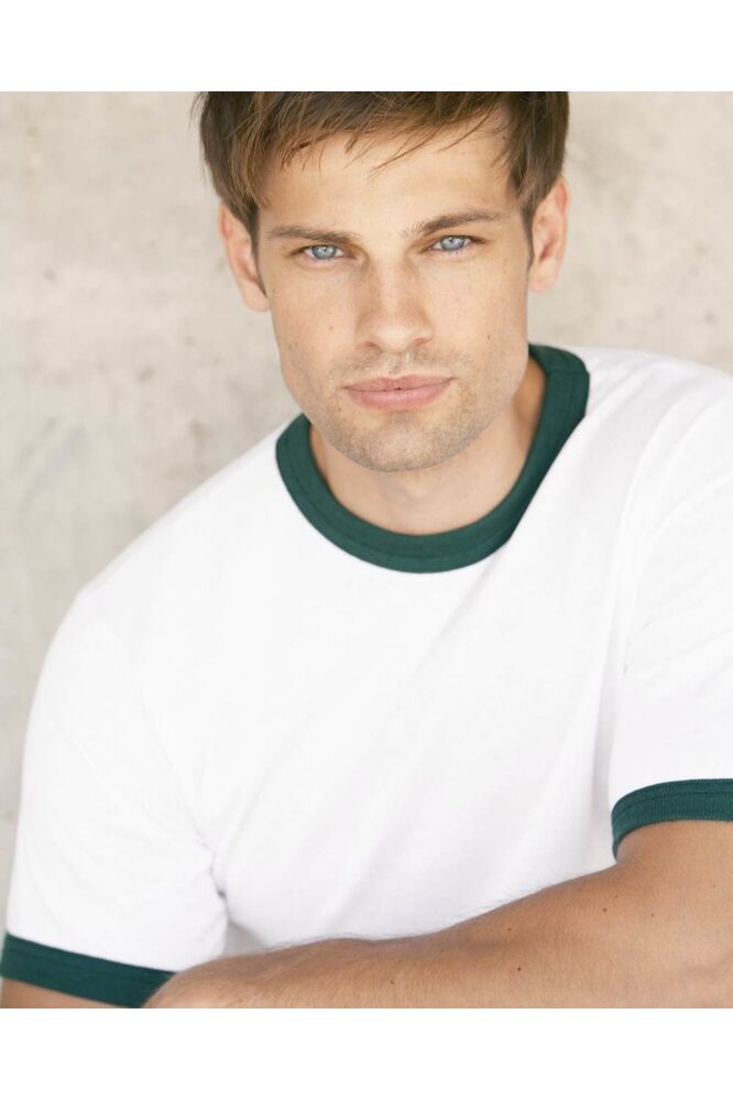 Unisex 50/50 Ringer T-Shirt Thumbnail