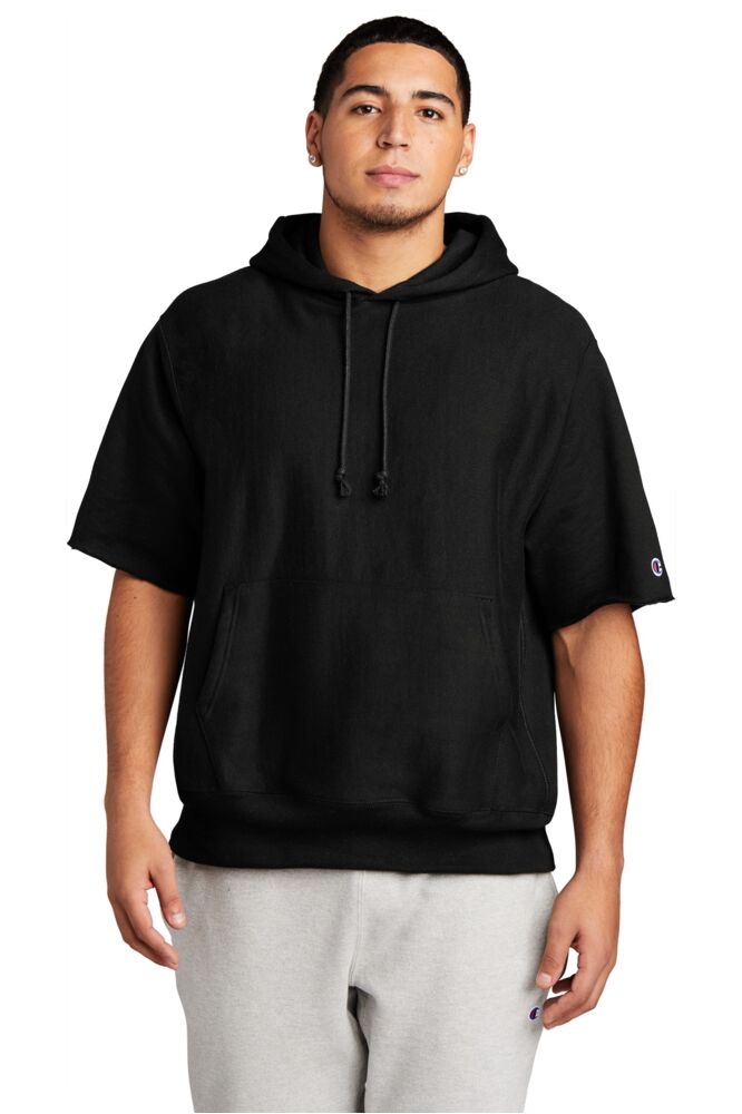 Reverse Weave ® Short Sleeve Hooded Sweatshirt Thumbnail