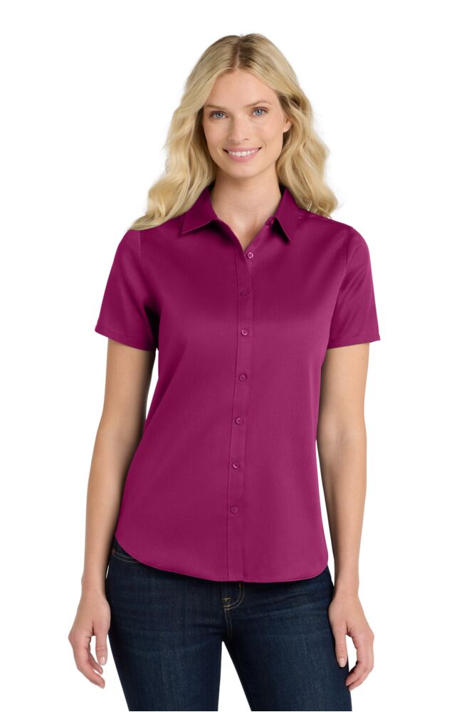 Women's Short Sleeve SuperPro React Twill Shirt Thumbnail