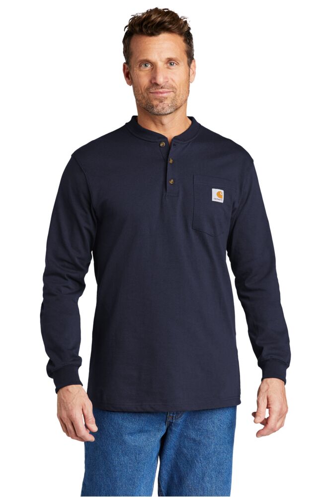 Long Sleeve Henley T Shirt Thumbnail