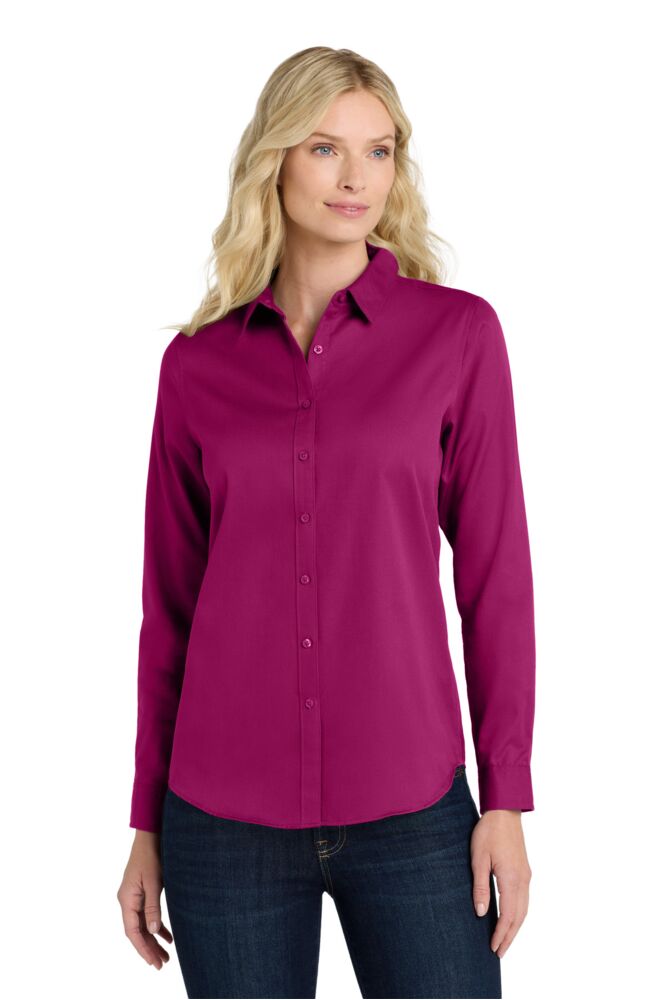 Women's Long Sleeve SuperPro React Twill Shirt Thumbnail