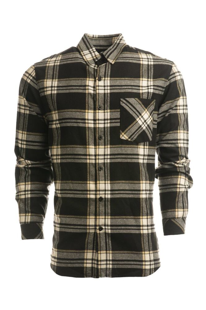 Men's Open Pocket Flannel Shirt Thumbnail